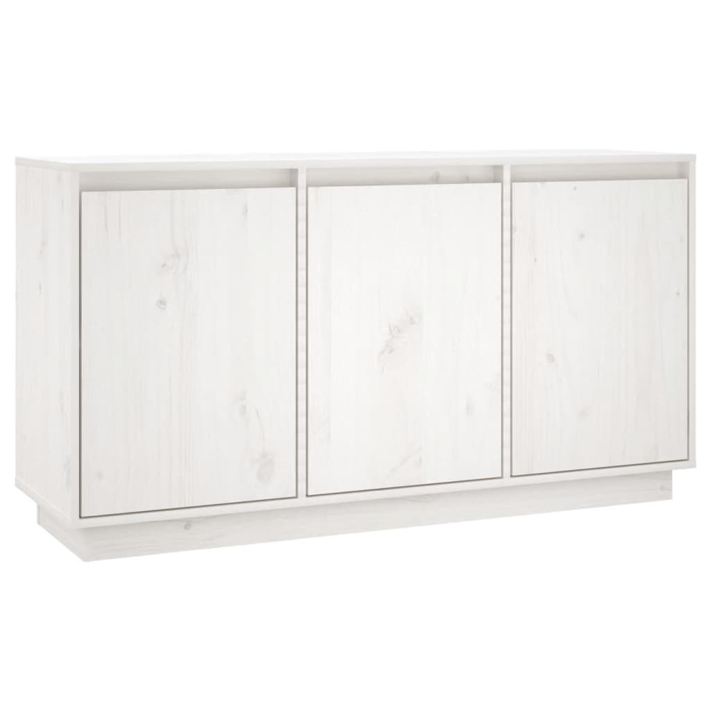 VidaXL Dressoir 111x34x60 cm massief grenenhout wit