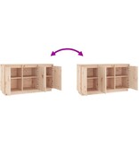 VidaXL Dressoir 111x34x60 cm massief grenenhout