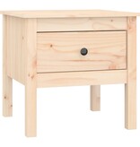 VidaXL Bijzettafels 2 st 50x50x49 cm massief grenenhout