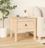 VidaXL Bijzettafels 2 st 50x50x49 cm massief grenenhout