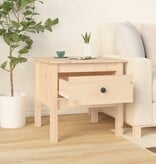 VidaXL Bijzettafels 2 st 50x50x49 cm massief grenenhout