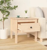 VidaXL Bijzettafel 50x50x49 cm massief grenenhout