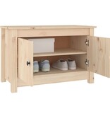 VidaXL Schoenenkast 70x38x45,5 cm massief grenenhout