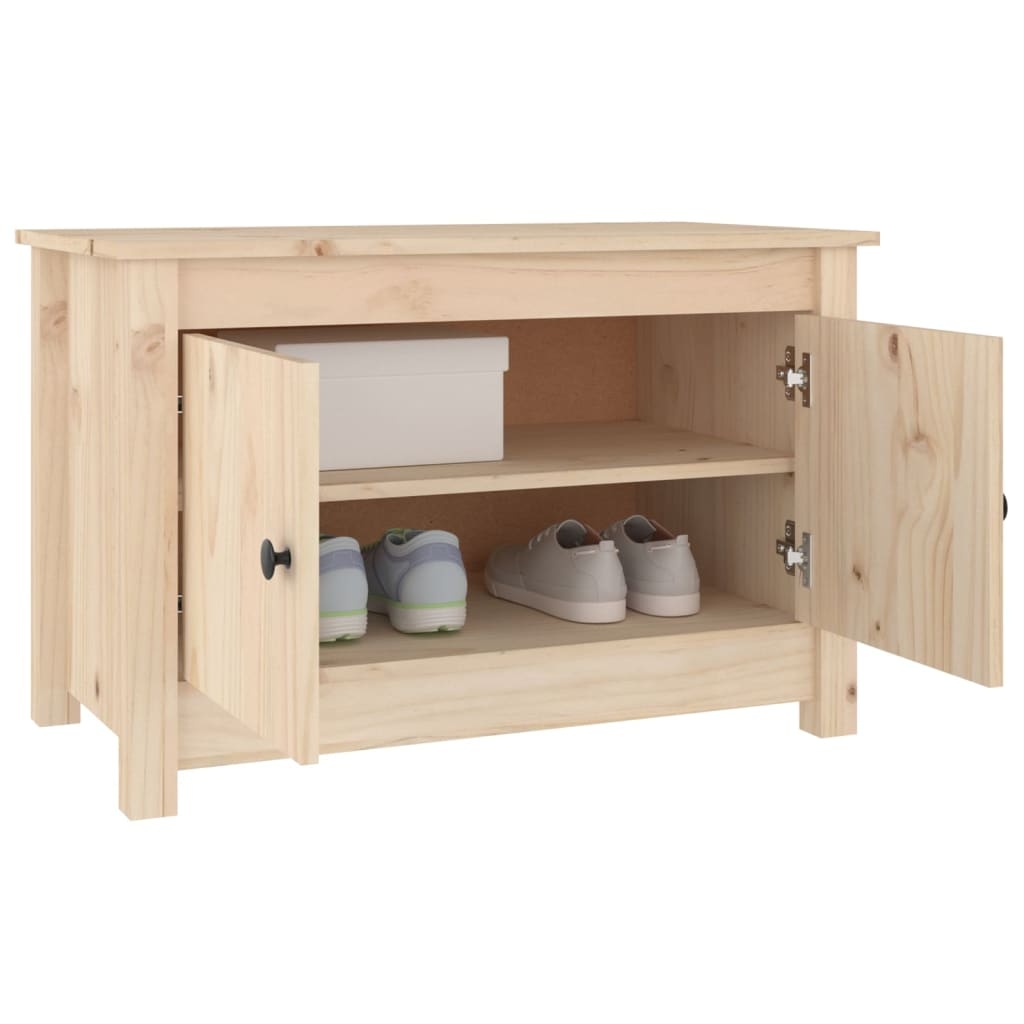 VidaXL Schoenenkast 70x38x45,5 cm massief grenenhout