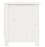 VidaXL Schoenenbank 110x38x45,5 cm massief grenenhout wit