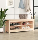 VidaXL Schoenenbank 110x38x45,5 cm massief grenenhout