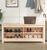 VidaXL Schoenenbank 110x38x45,5 cm massief grenenhout