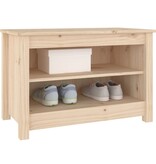 VidaXL Schoenenbank 70x38x45,5 cm massief grenenhout