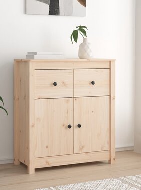 VidaXL Dressoir 70x35x80 cm massief grenenhout