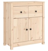 VidaXL Dressoir 70x35x80 cm massief grenenhout