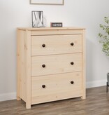 VidaXL Dressoir 70x35x80 cm massief grenenhout