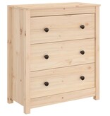 VidaXL Dressoir 70x35x80 cm massief grenenhout