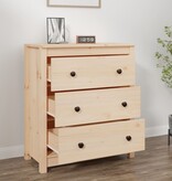 VidaXL Dressoir 70x35x80 cm massief grenenhout