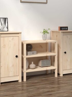 VidaXL Dressoirs 2 st 39x35x80 cm massief grenenhout