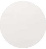 VidaXL Tafelblad Ø90x2,5 cm massief grenenhout wit