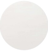 VidaXL Tafelblad Ø80x2,5 cm massief grenenhout wit