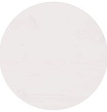 VidaXL Tafelblad Ø50x2,5 cm massief grenenhout wit