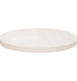 VidaXL Tafelblad Ø40x2,5 cm massief grenenhout wit