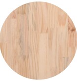 VidaXL Tafelblad Ø40x2,5 cm massief grenenhout wit