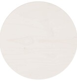 VidaXL Tafelblad Ø30x2,5 cm massief grenenhout wit
