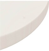 VidaXL Tafelblad Ø30x2,5 cm massief grenenhout wit