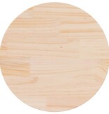 VidaXL Tafelblad Ø60x2,5 cm massief grenenhout