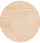 VidaXL Tafelblad Ø50x2,5 cm massief grenenhout