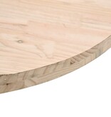 VidaXL Tafelblad Ø40x2,5 cm massief grenenhout