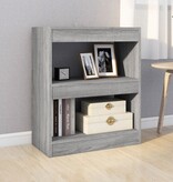 VidaXL Boekenkast/kamerscherm 60x30x72 cm grijs sonoma eikenkleurig