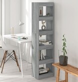 VidaXL Boekenkast/kamerscherm 40x30x166 cm grijs sonoma eikenkleurig
