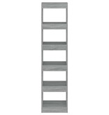 VidaXL Boekenkast/kamerscherm 40x30x166 cm grijs sonoma eikenkleurig