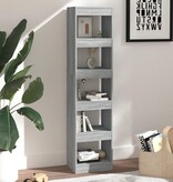 VidaXL Boekenkast/kamerscherm 40x30x166 cm grijs sonoma eikenkleurig