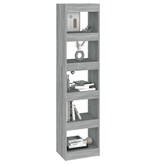VidaXL Boekenkast/kamerscherm 40x30x166 cm grijs sonoma eikenkleurig