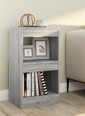 VidaXL Boekenkast/kamerscherm 40x30x72 cm grijs sonoma eikenkleurig