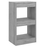 VidaXL Boekenkast/kamerscherm 40x30x72 cm grijs sonoma eikenkleurig