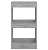 VidaXL Boekenkast/kamerscherm 40x30x72 cm grijs sonoma eikenkleurig