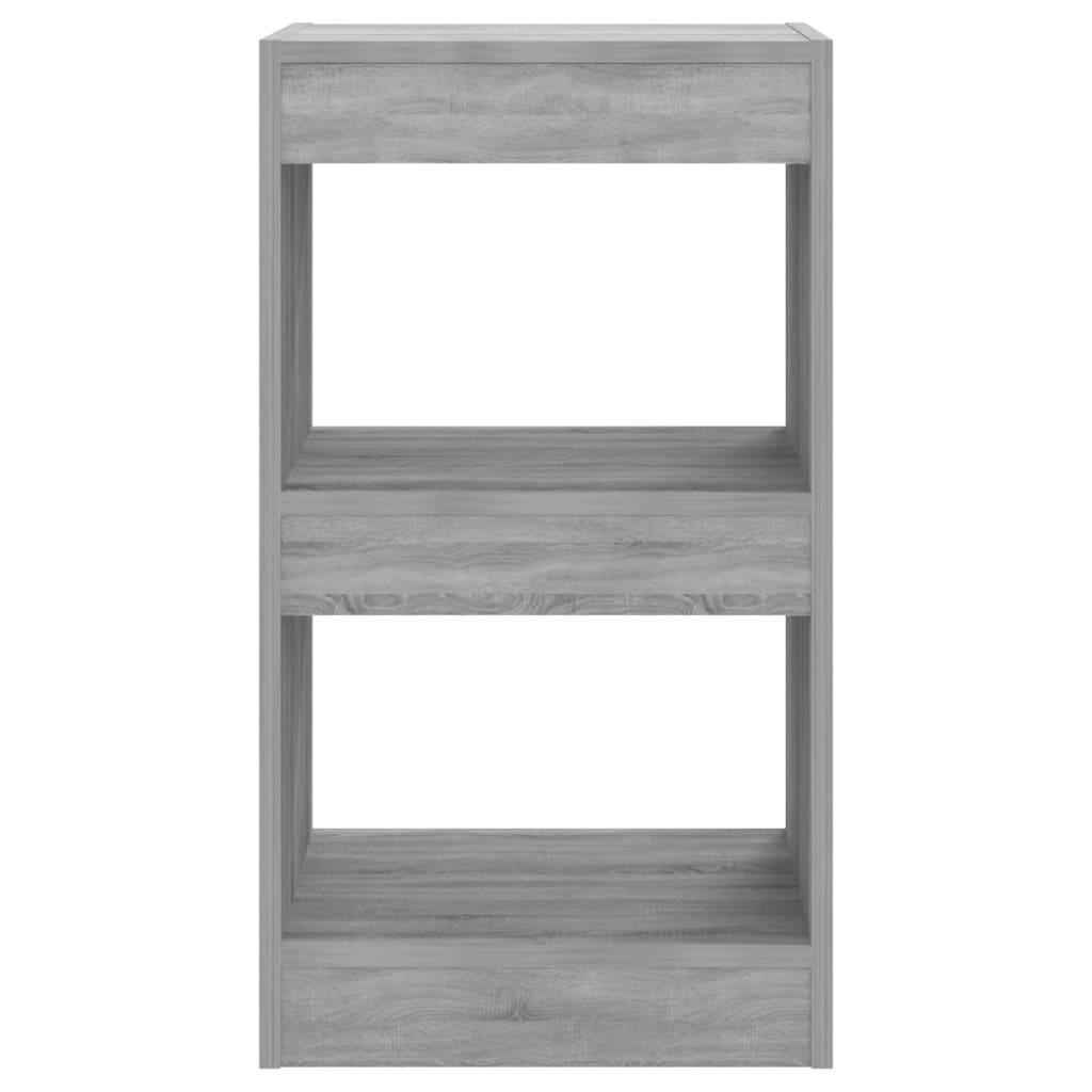 VidaXL Boekenkast/kamerscherm 40x30x72 cm grijs sonoma eikenkleurig