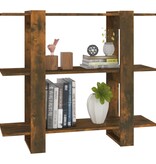 VidaXL Boekenkast/kamerscherm 100x30x87 cm gerookt eikenkleurig