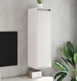 VidaXL Wandkasten 2 st 30x30x100 cm massief grenenhout wit