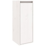 VidaXL Wandkasten 2 st 30x30x80 cm massief grenenhout wit