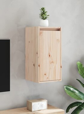 VidaXL Wandkasten 2 st 30x30x60 cm massief grenenhout
