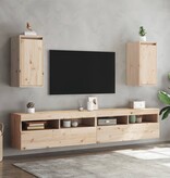 VidaXL Wandkasten 2 st 30x30x60 cm massief grenenhout