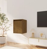 VidaXL Wandkast 30x30x40 cm massief grenenhout honingbruin