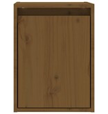 VidaXL Wandkast 30x30x40 cm massief grenenhout honingbruin