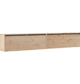 VidaXL Wandkasten 2 st 100x30x35 cm massief grenenhout