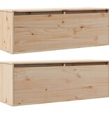 VidaXL Wandkasten 2 st 100x30x35 cm massief grenenhout