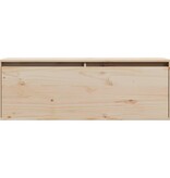 VidaXL Wandkast 100x30x35 cm massief grenenhout