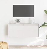 VidaXL Wandkast 80x30x35 cm massief grenenhout wit