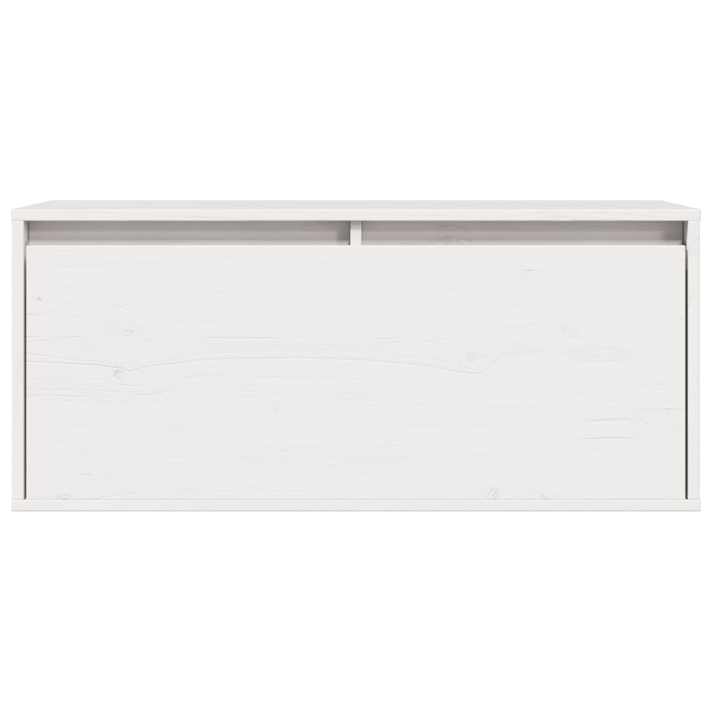 VidaXL Wandkast 80x30x35 cm massief grenenhout wit