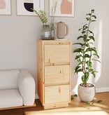 VidaXL Dressoir 32x34x75 cm massief grenenhout